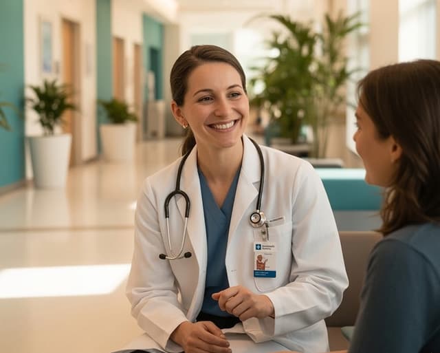 Doctor consulting with a patient